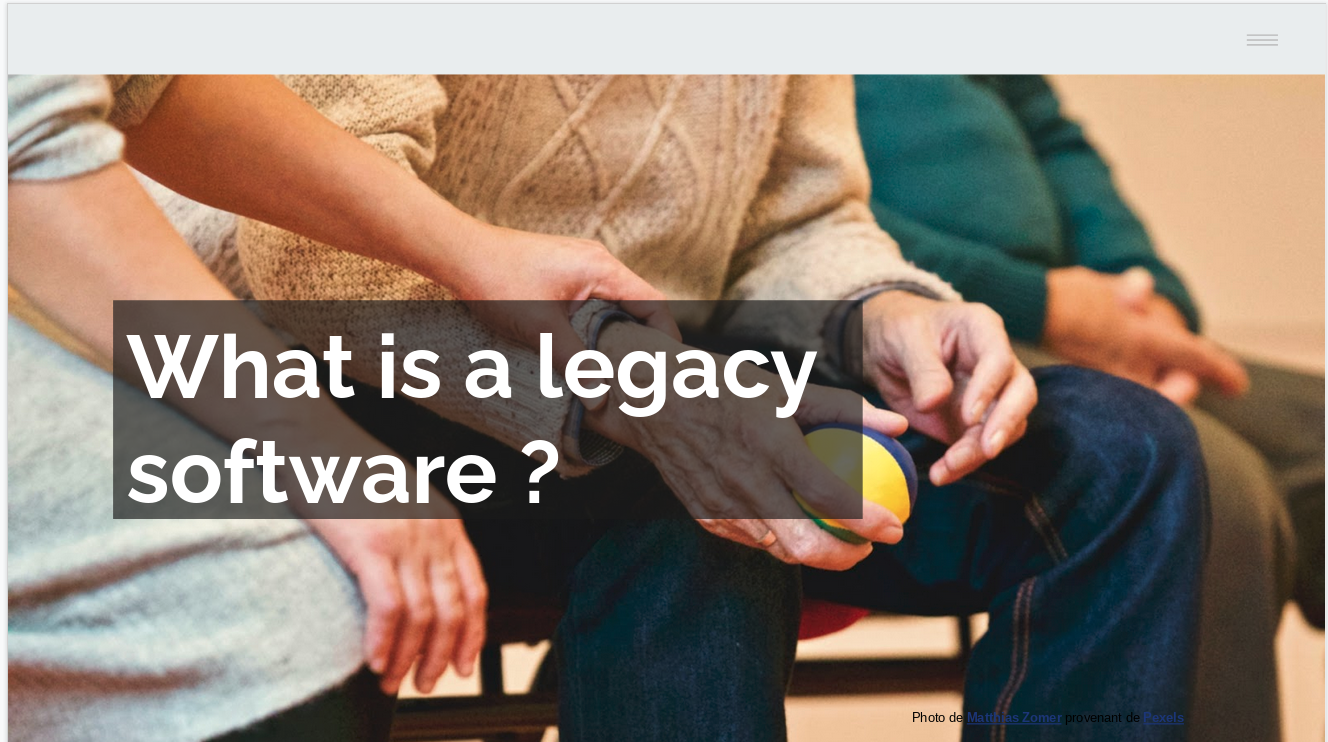 ScaleUp360 Legacy IT 2020: What is a legacy application ?