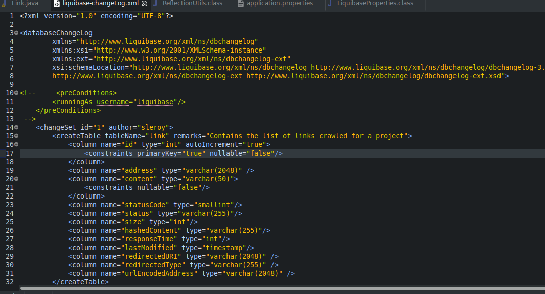 Spring Boot and Liquidbase : how to change the default path and filename
